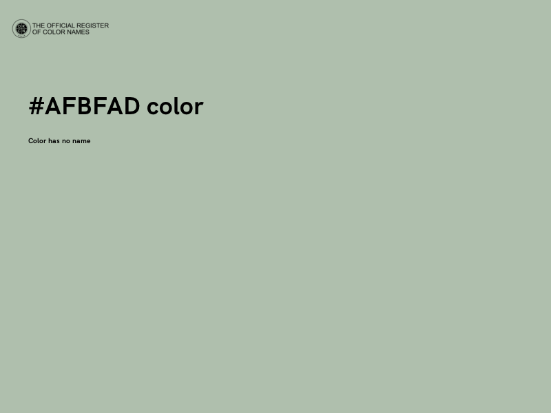 #AFBFAD color image