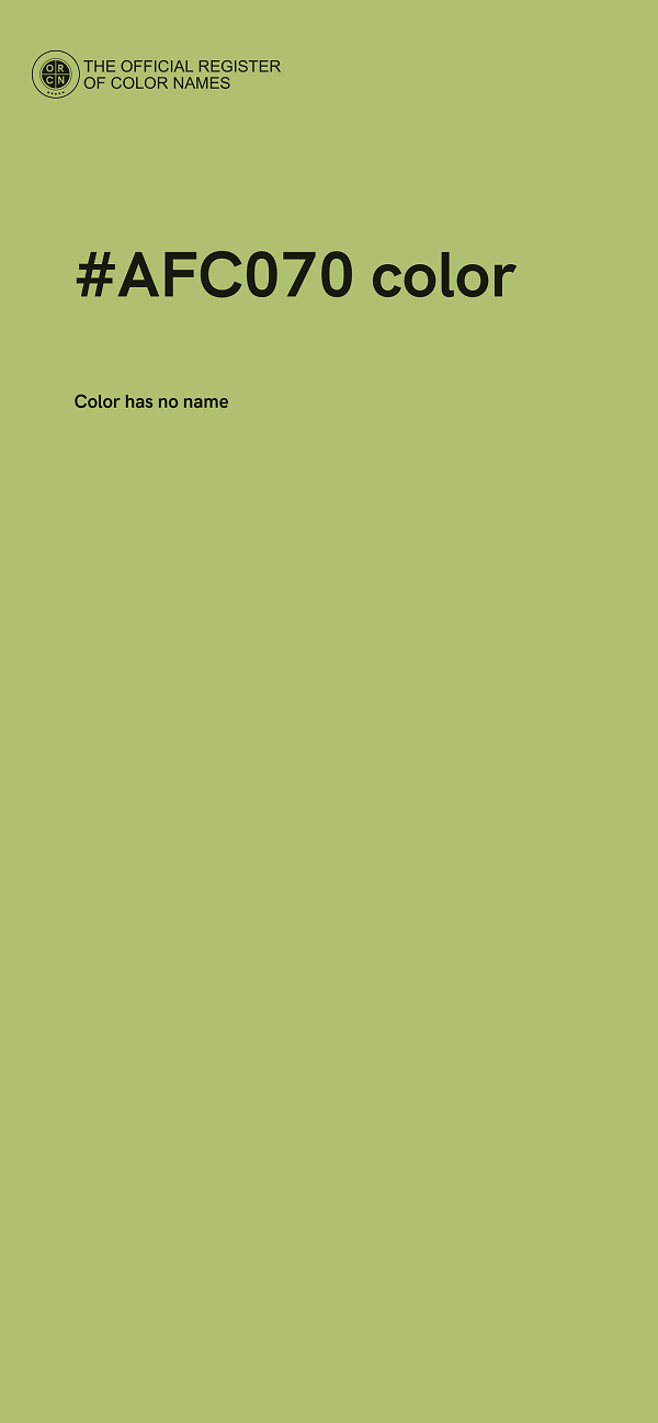 #AFC070 color image