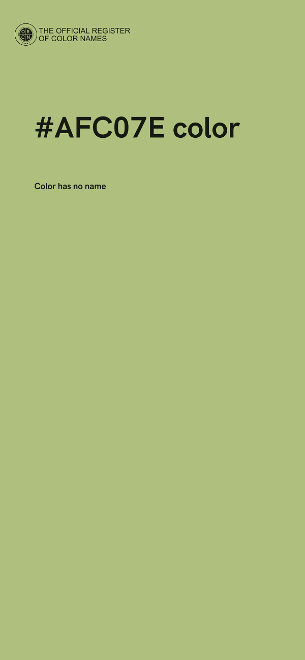 #AFC07E color image