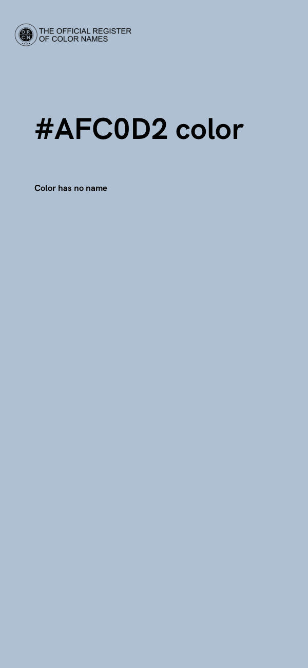 #AFC0D2 color image