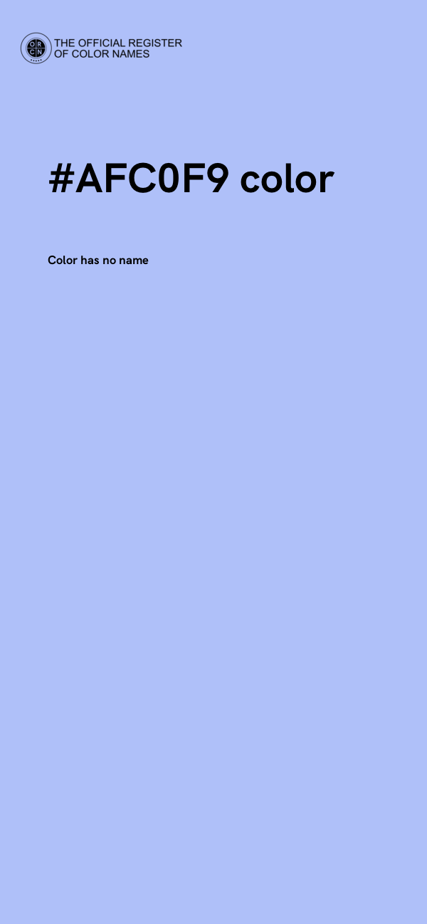 #AFC0F9 color image
