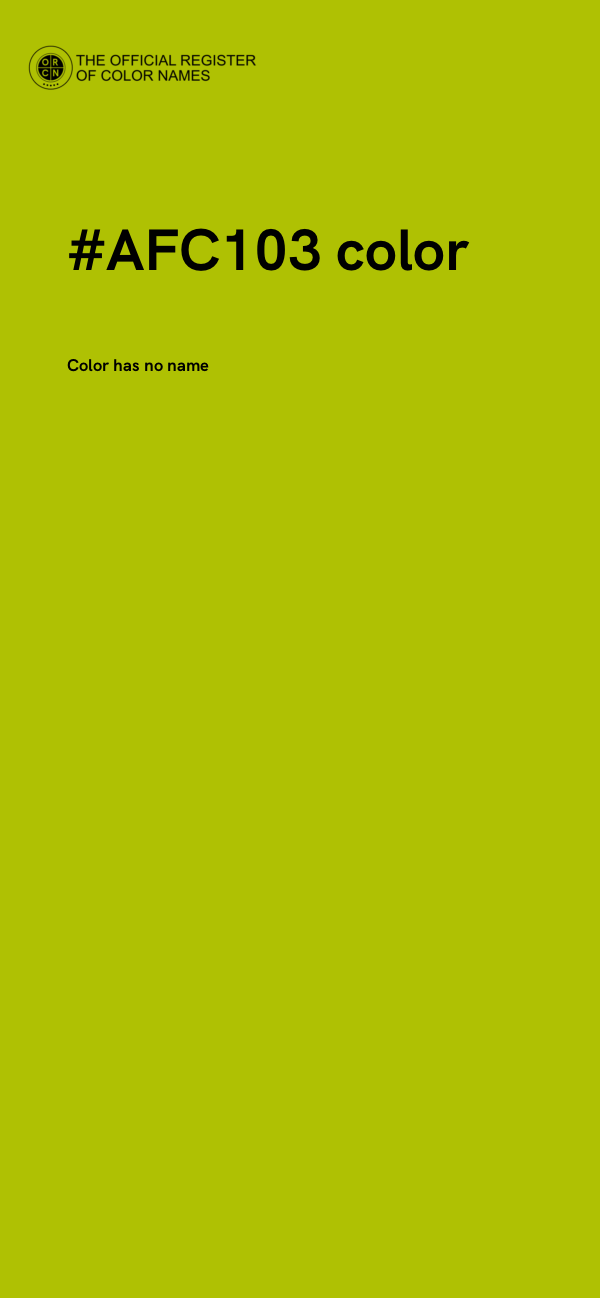 #AFC103 color image