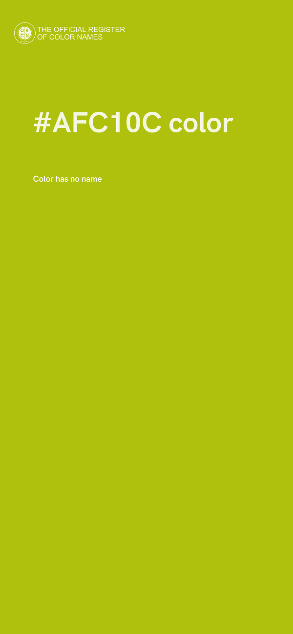 #AFC10C color image