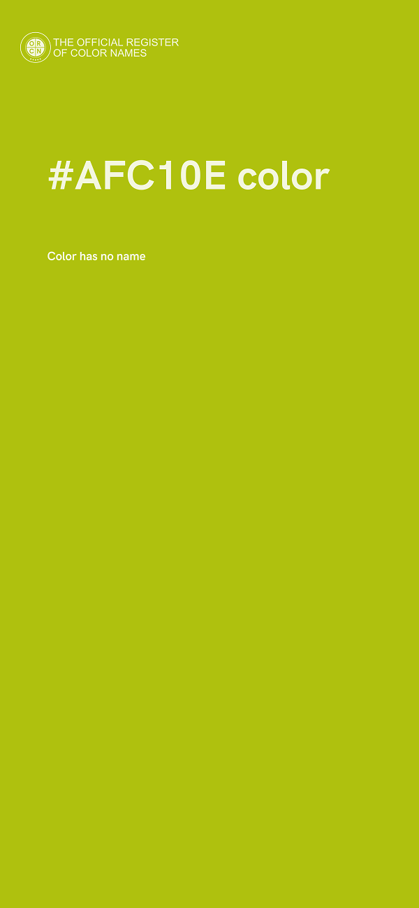 #AFC10E color image