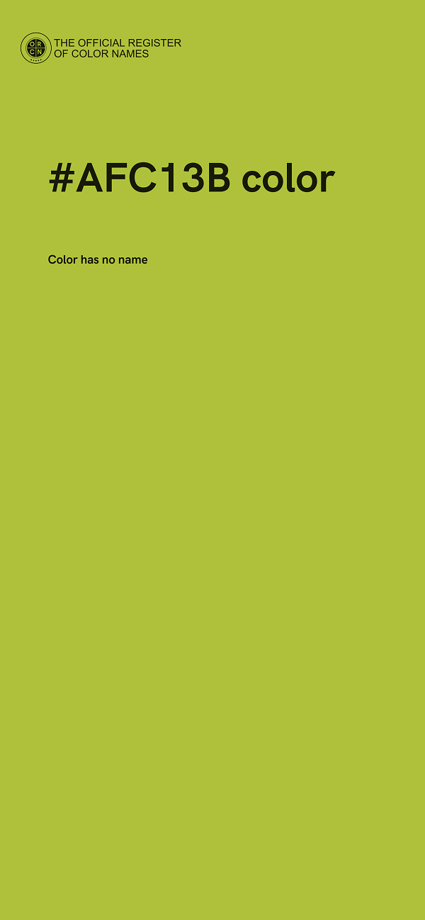#AFC13B color image