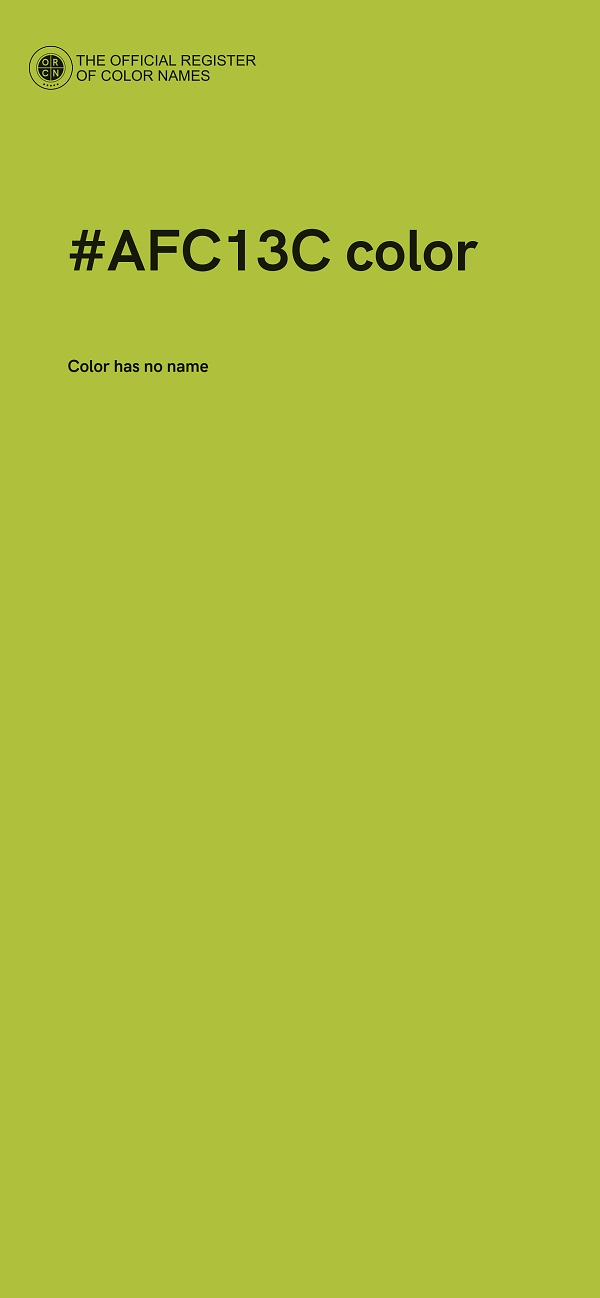#AFC13C color image
