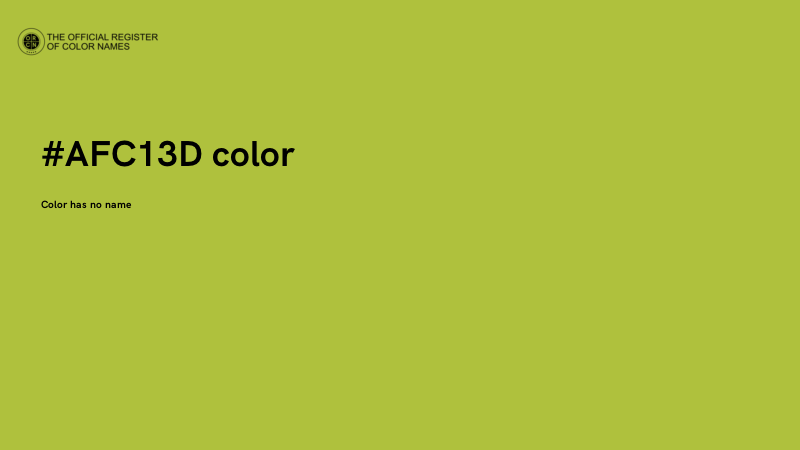 #AFC13D color image