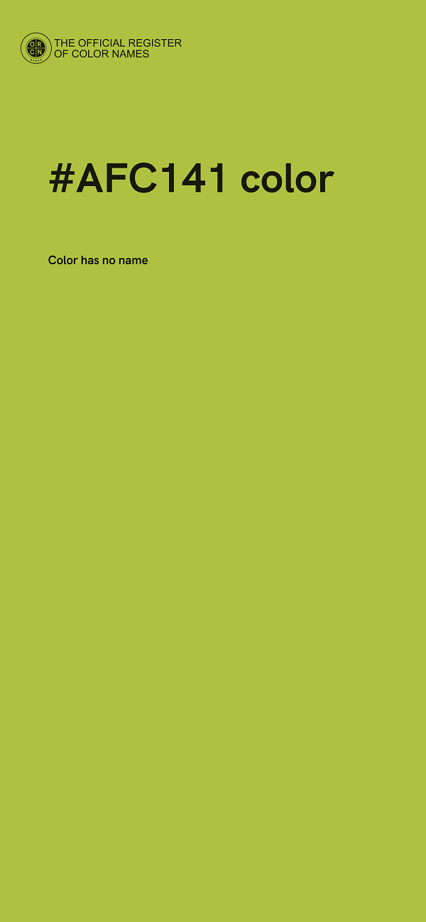#AFC141 color image