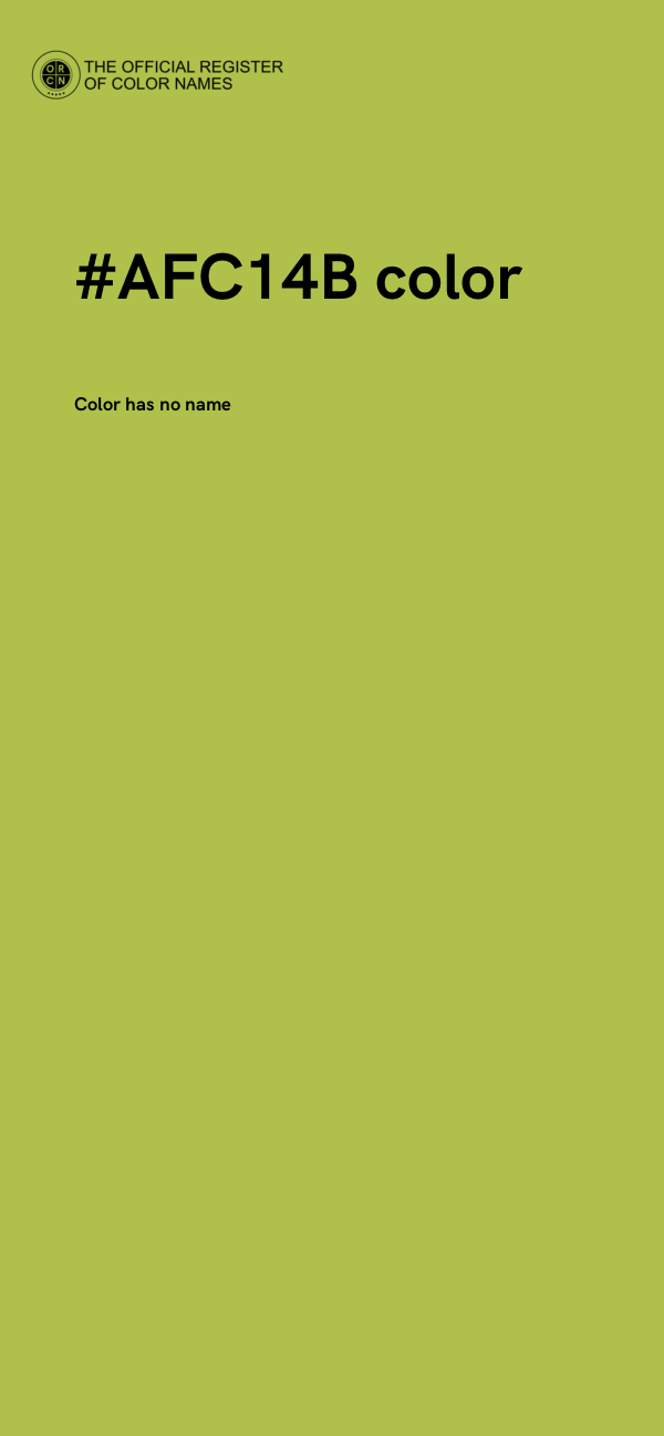 #AFC14B color image