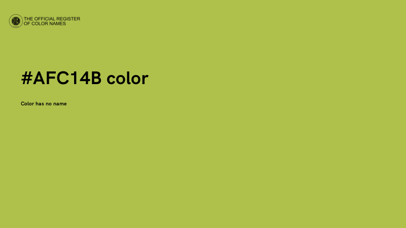 #AFC14B color image