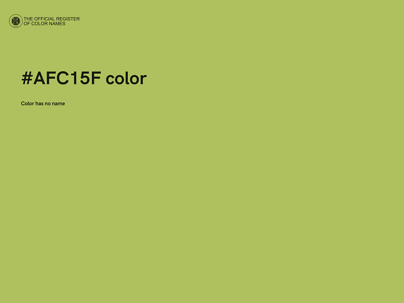 #AFC15F color image