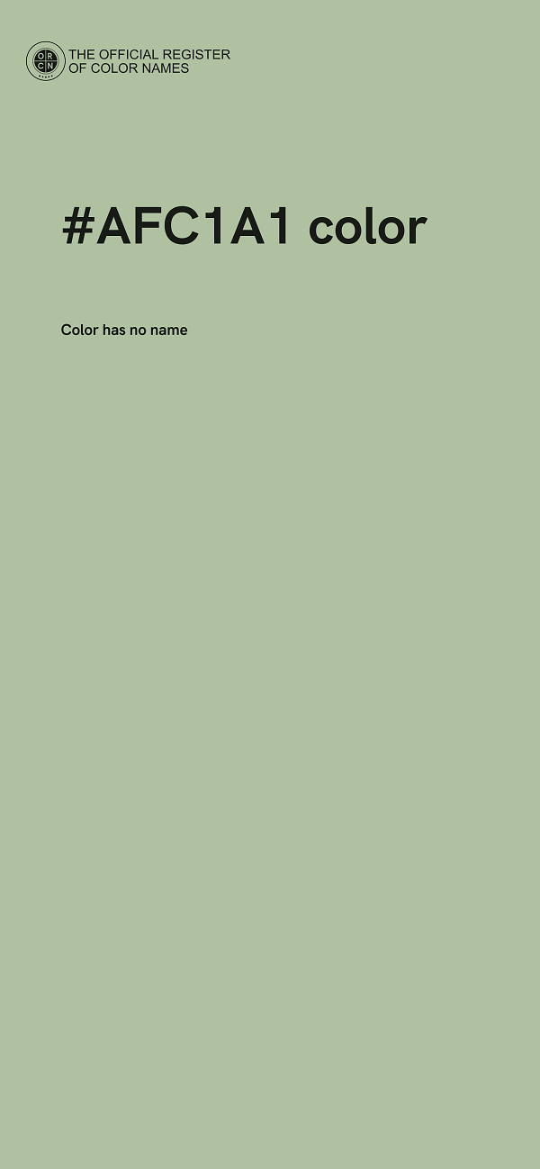 #AFC1A1 color image