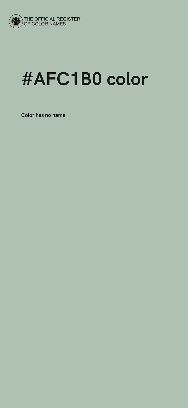 #AFC1B0 color image