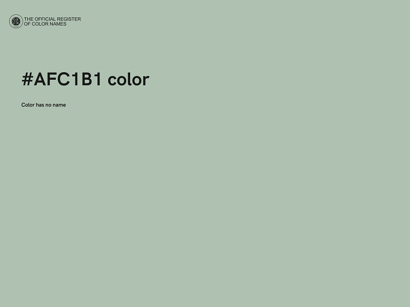 #AFC1B1 color image