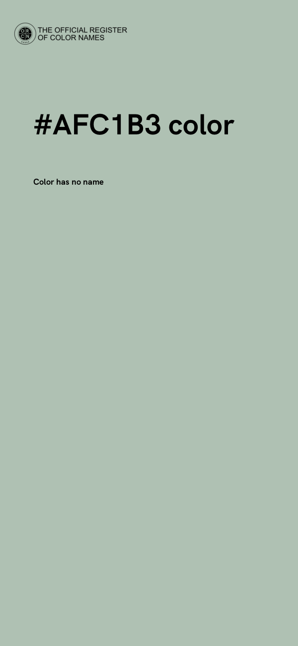 #AFC1B3 color image