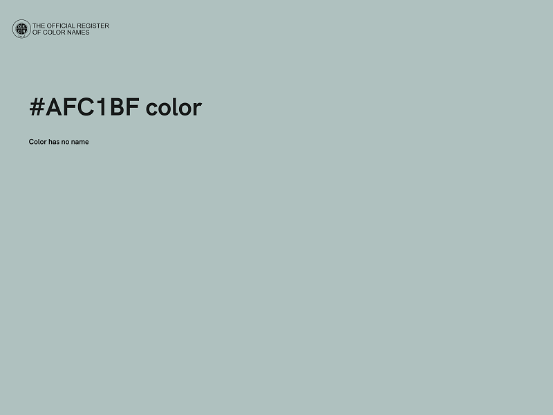 #AFC1BF color image