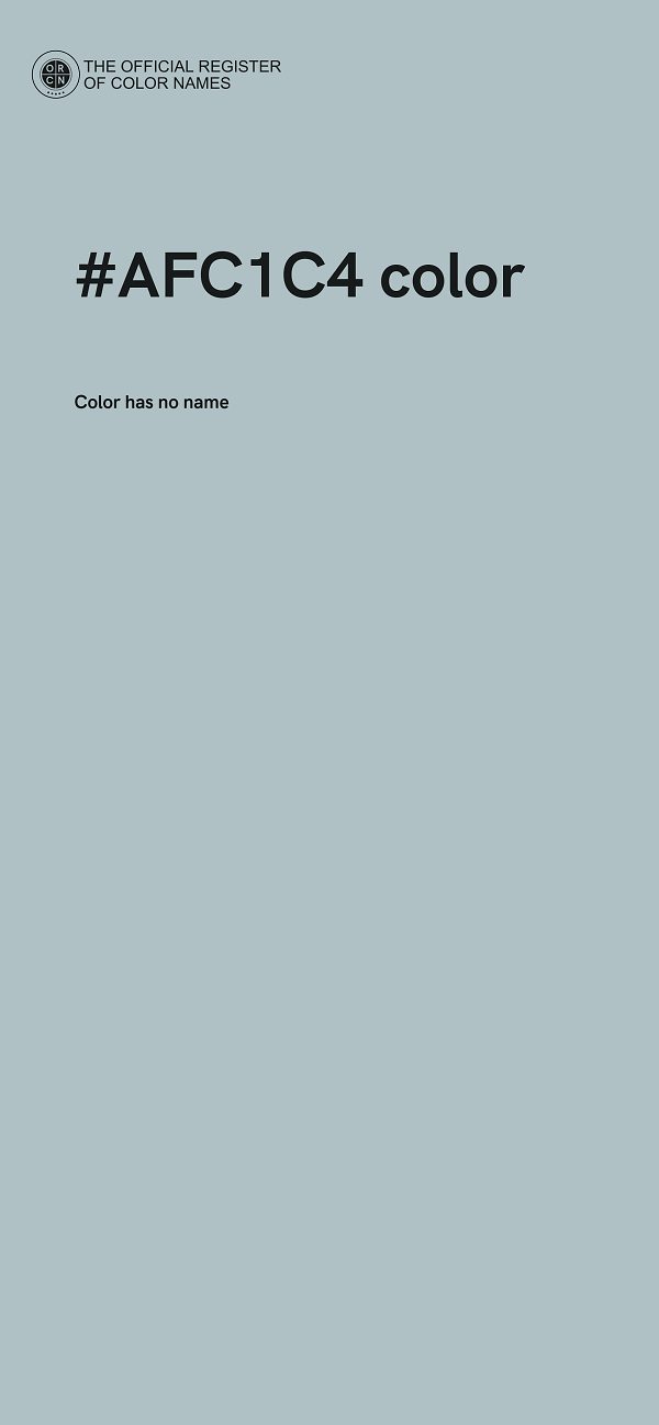 #AFC1C4 color image