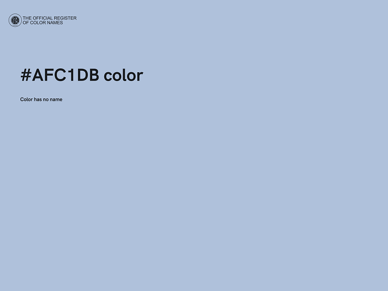 #AFC1DB color image