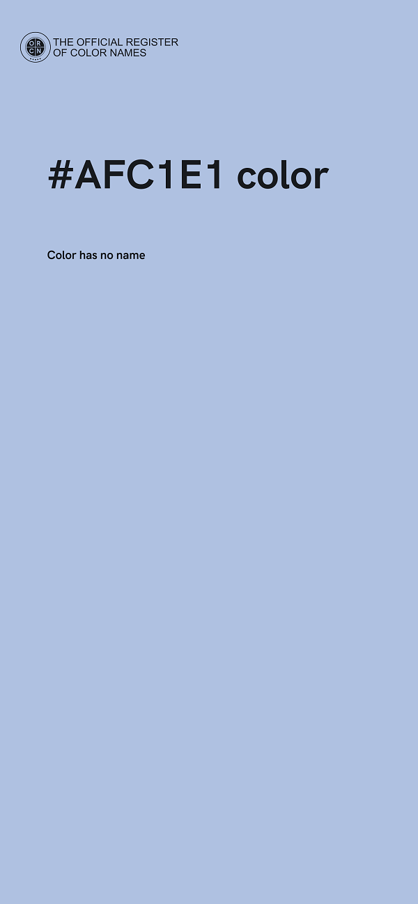 #AFC1E1 color image