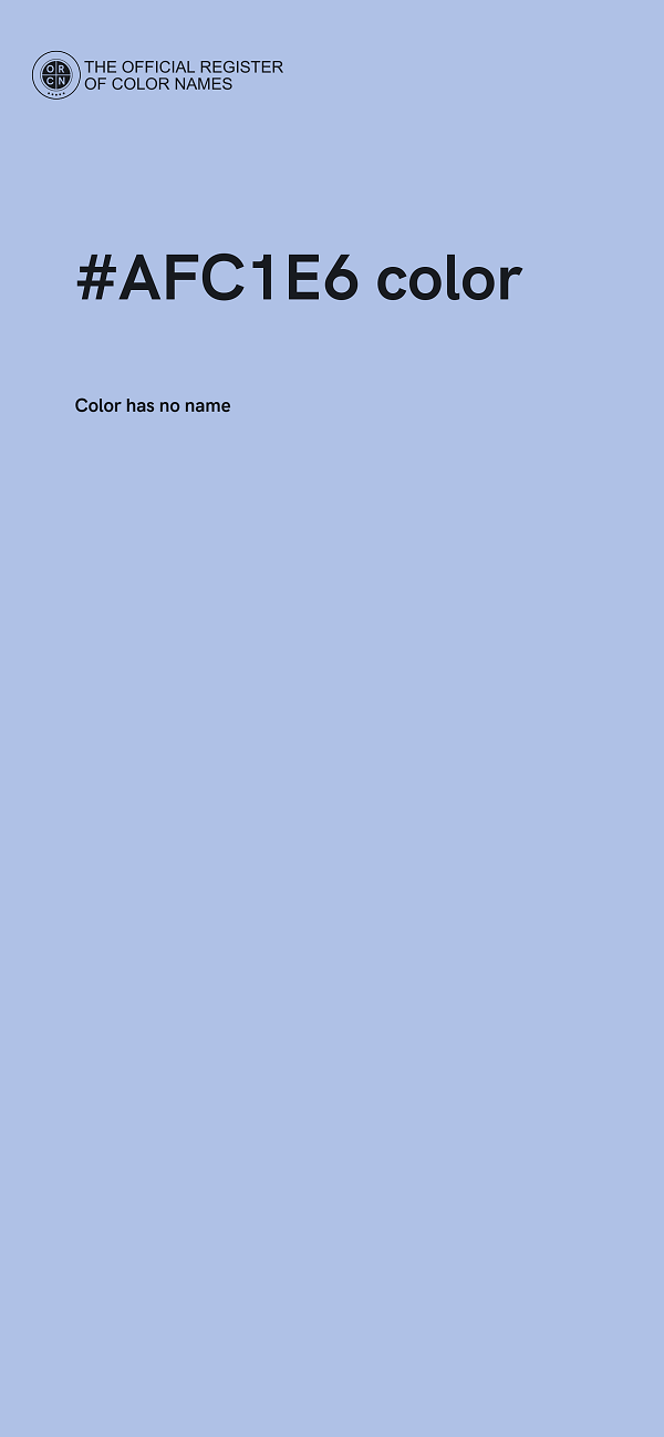 #AFC1E6 color image