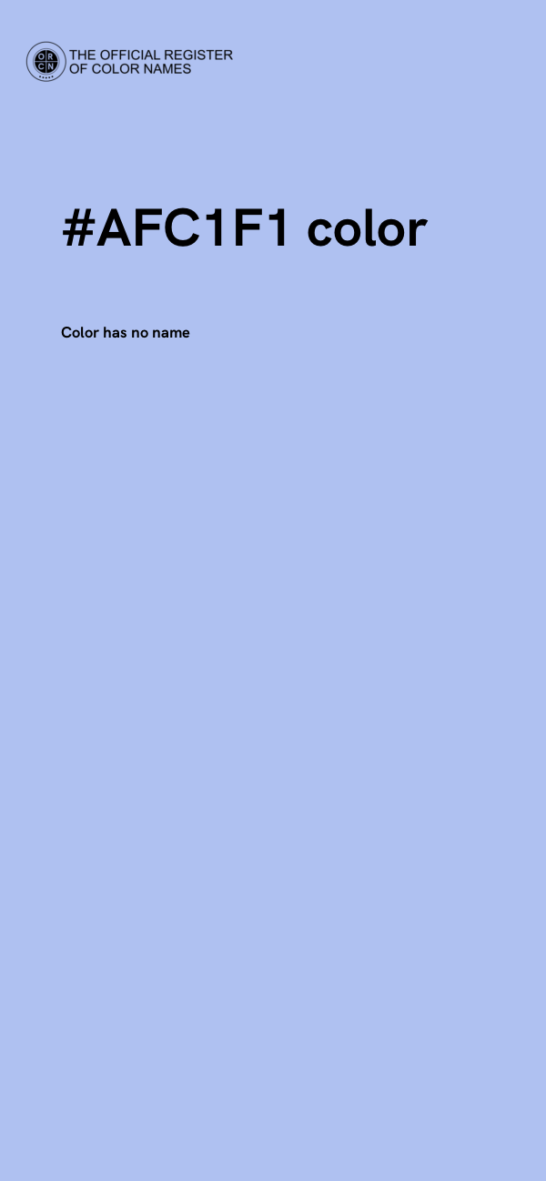 #AFC1F1 color image