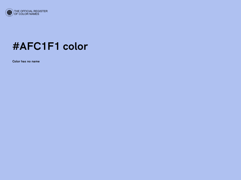 #AFC1F1 color image