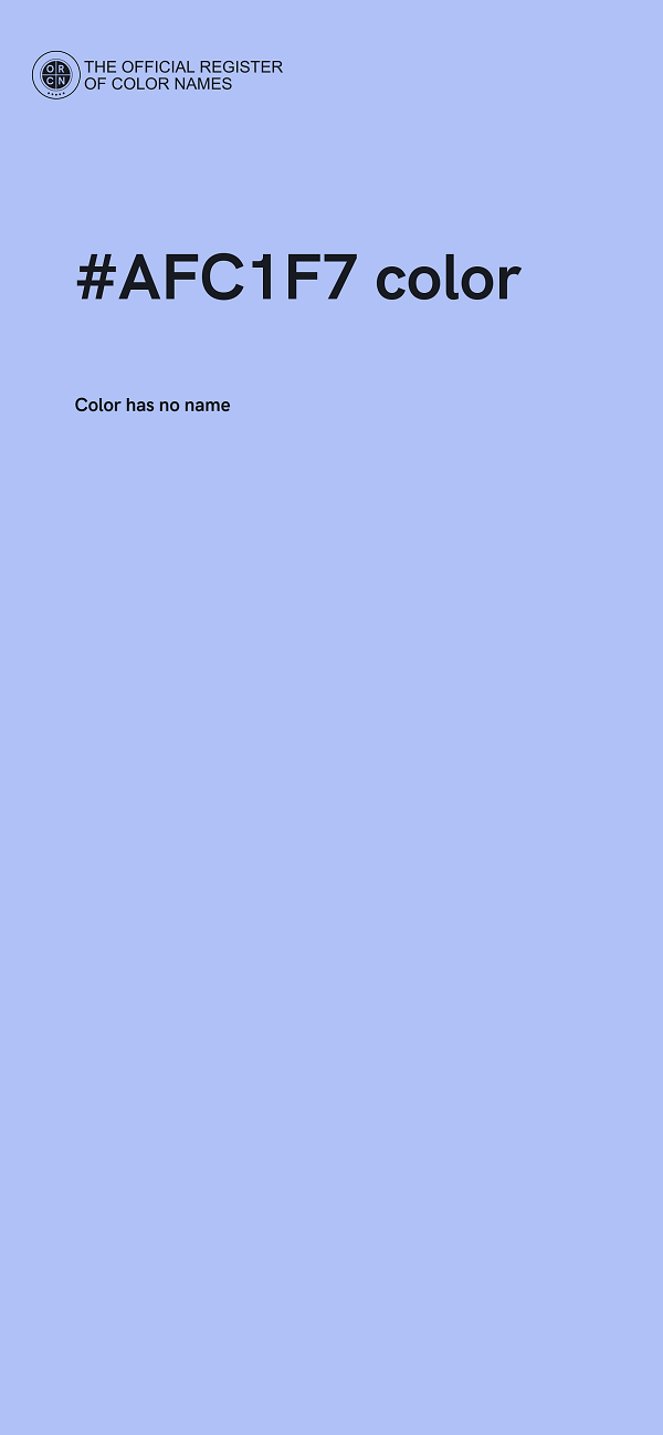 #AFC1F7 color image