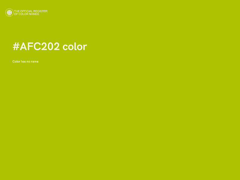 #AFC202 color image