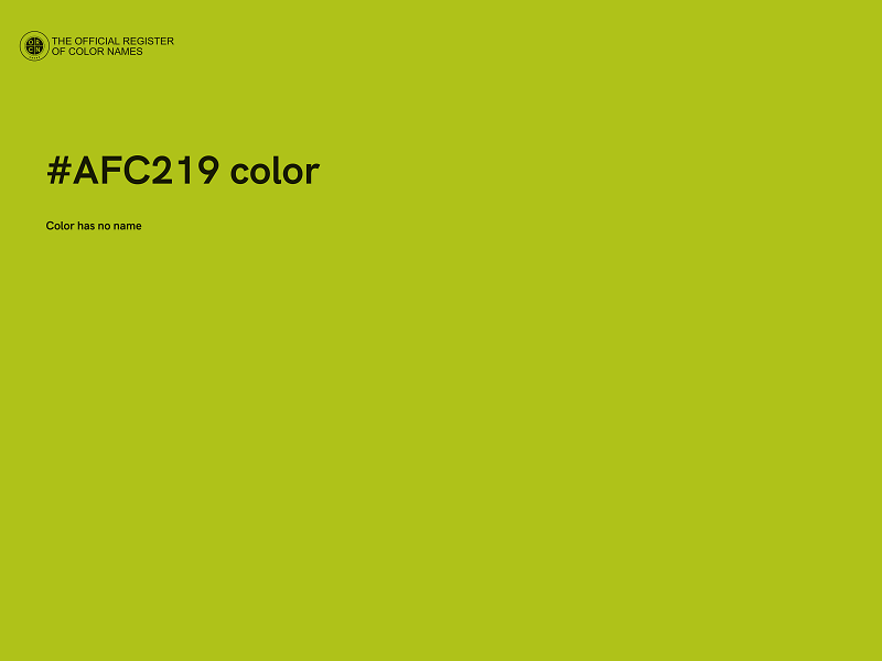 #AFC219 color image