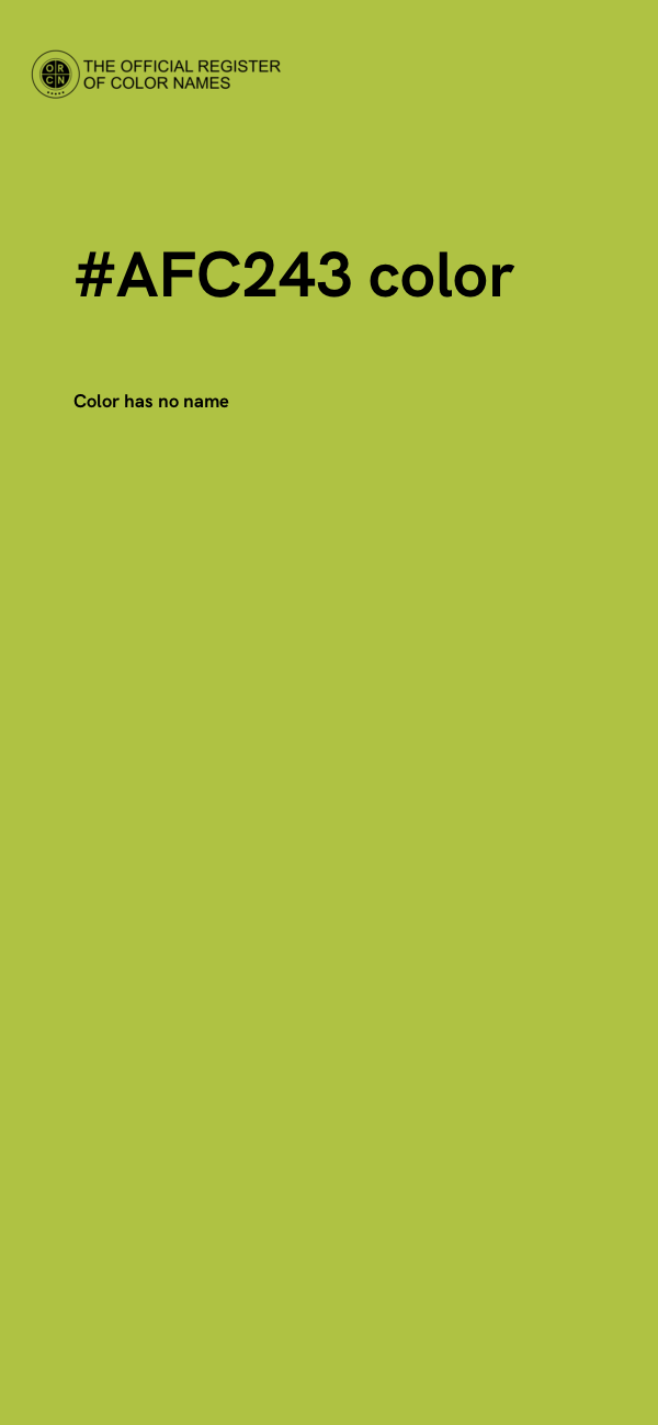 #AFC243 color image