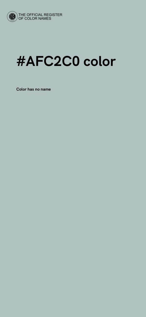 #AFC2C0 color image