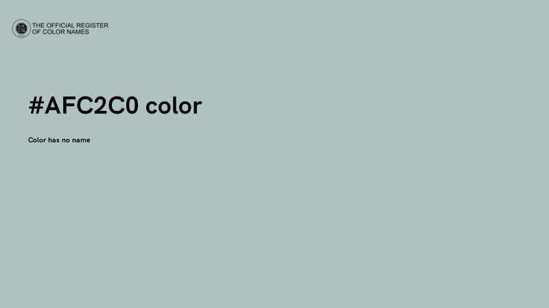 #AFC2C0 color image