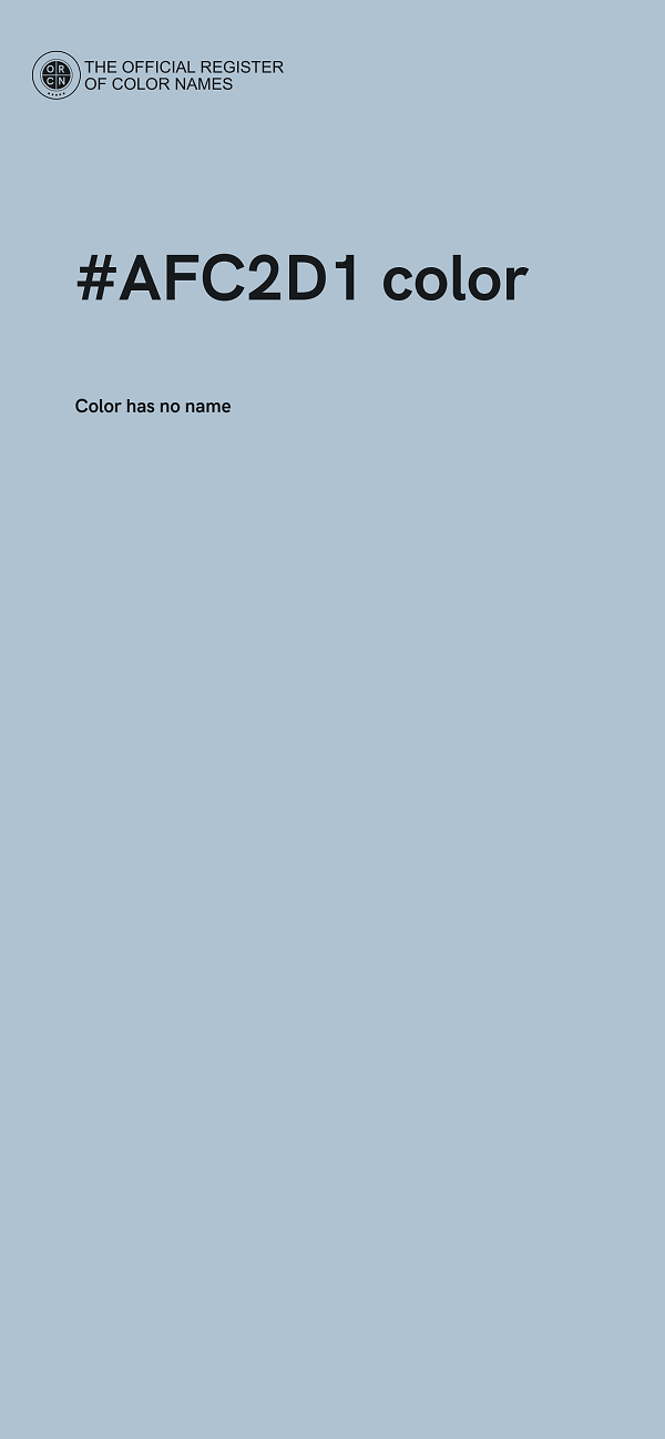 #AFC2D1 color image