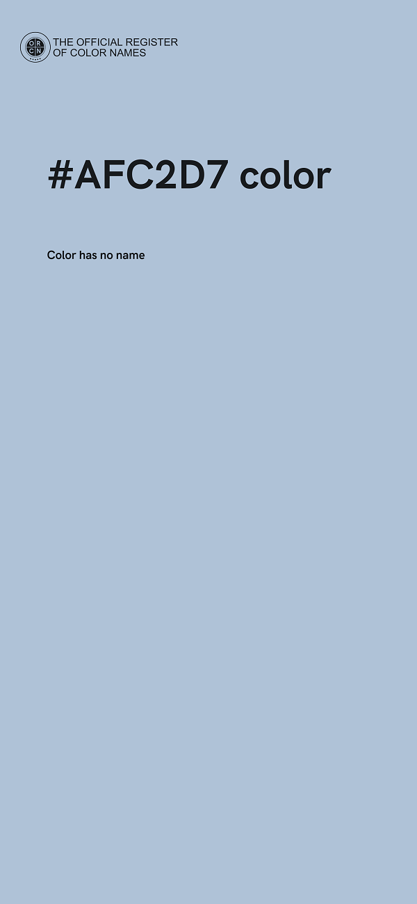 #AFC2D7 color image