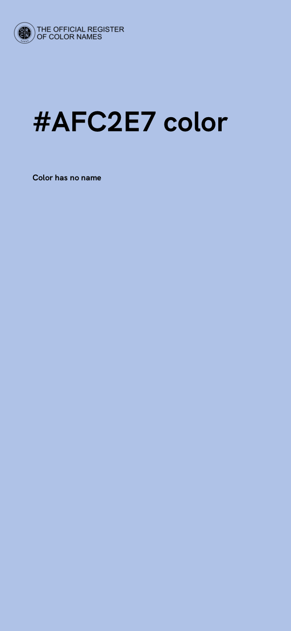 #AFC2E7 color image
