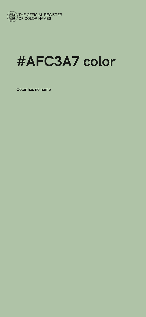 #AFC3A7 color image