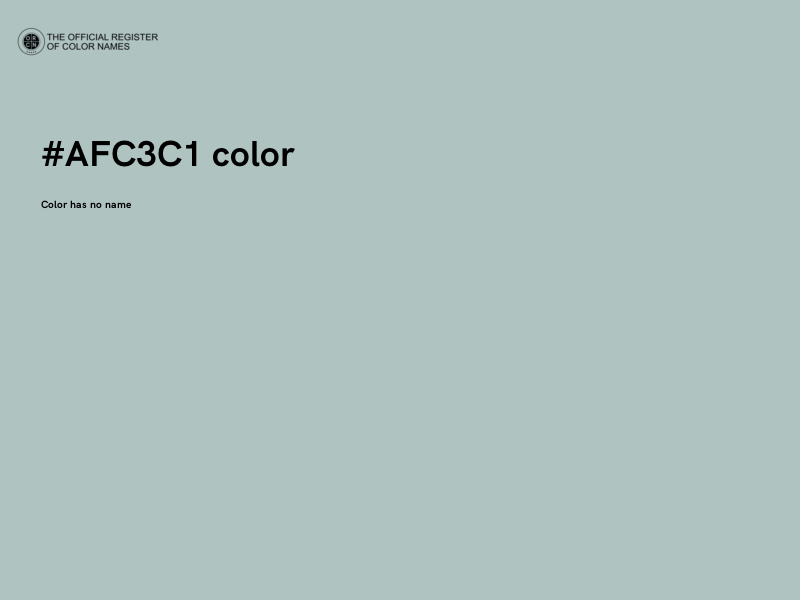 #AFC3C1 color image