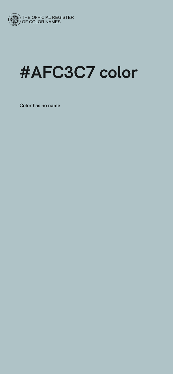 #AFC3C7 color image