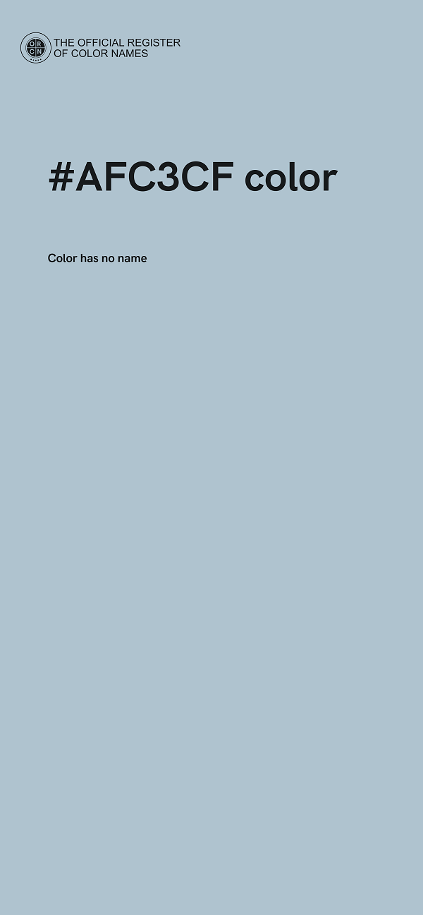 #AFC3CF color image