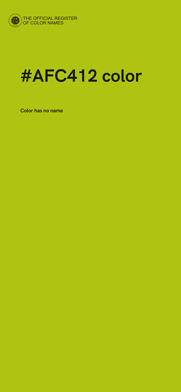 #AFC412 color image