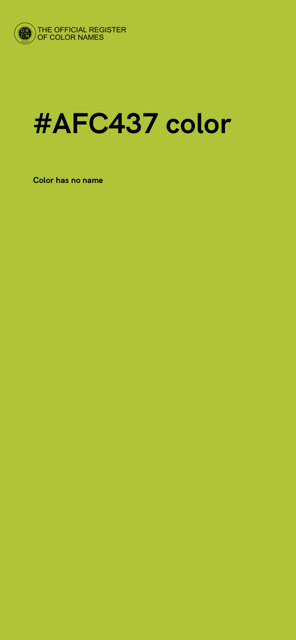 #AFC437 color image