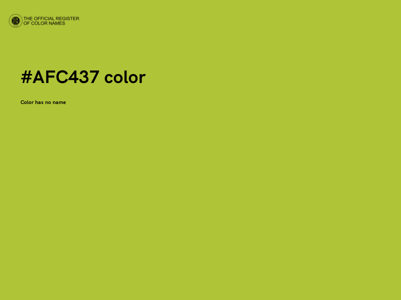 #AFC437 color image