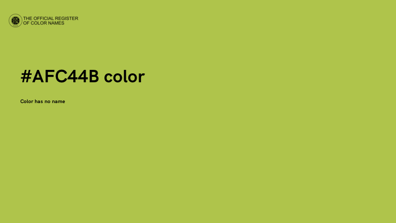 #AFC44B color image