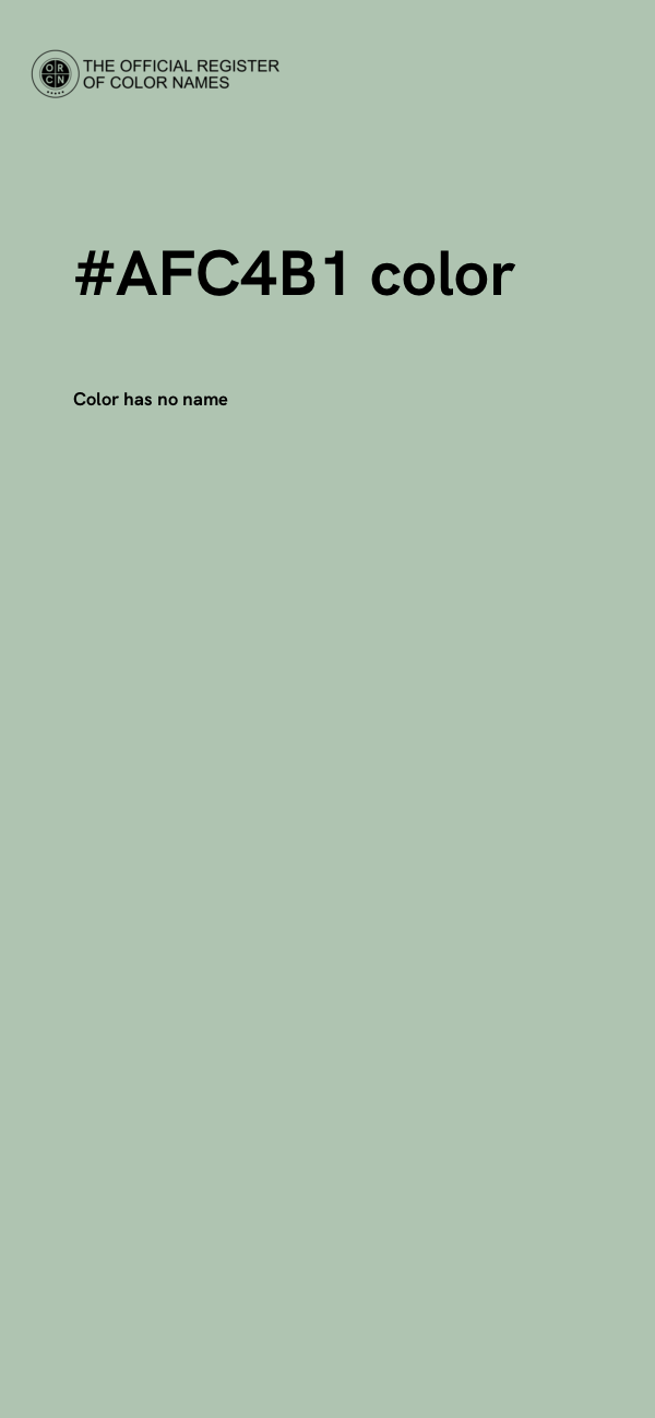 #AFC4B1 color image