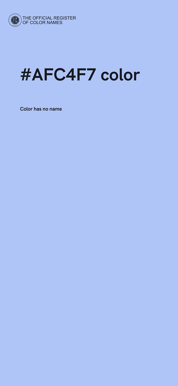 #AFC4F7 color image