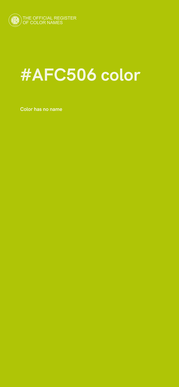 #AFC506 color image