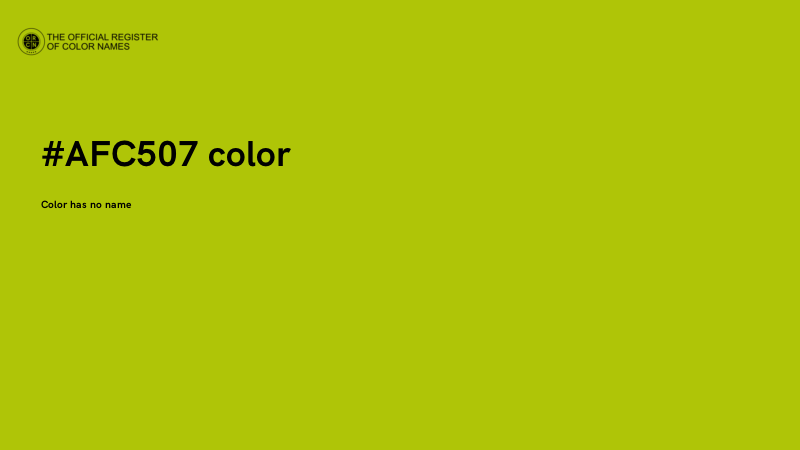 #AFC507 color image