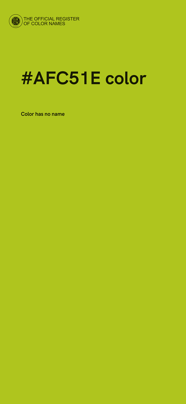 #AFC51E color image