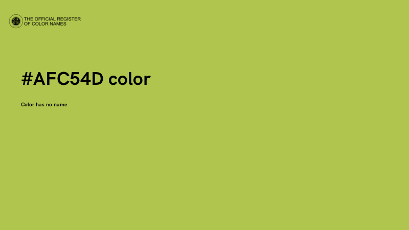 #AFC54D color image