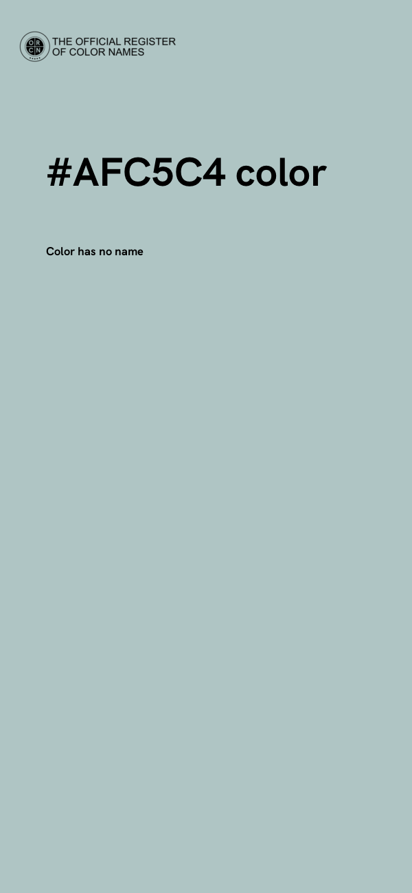 #AFC5C4 color image